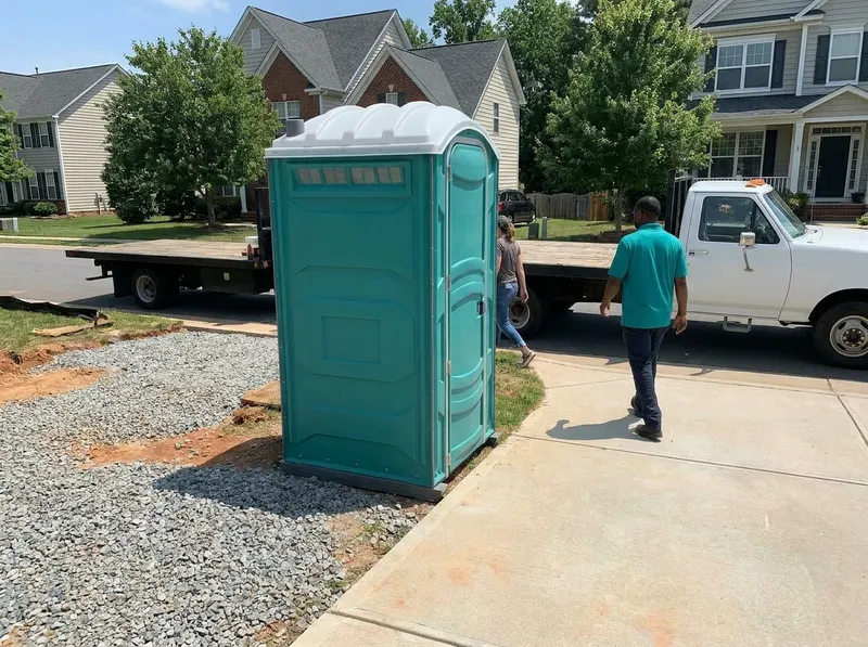 Deluxe Flushing Restroom Rentals in Charlotte, NC