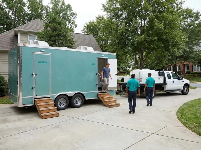 Luxury Multi-Stall Restroom Trailers in Charlotte, NC